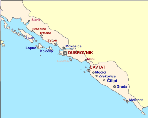 karta dubrovnik i okolica Apartmani Hrvatska   Dubrovnik   Davor Krtalić   Dalmatinac karta dubrovnik i okolica